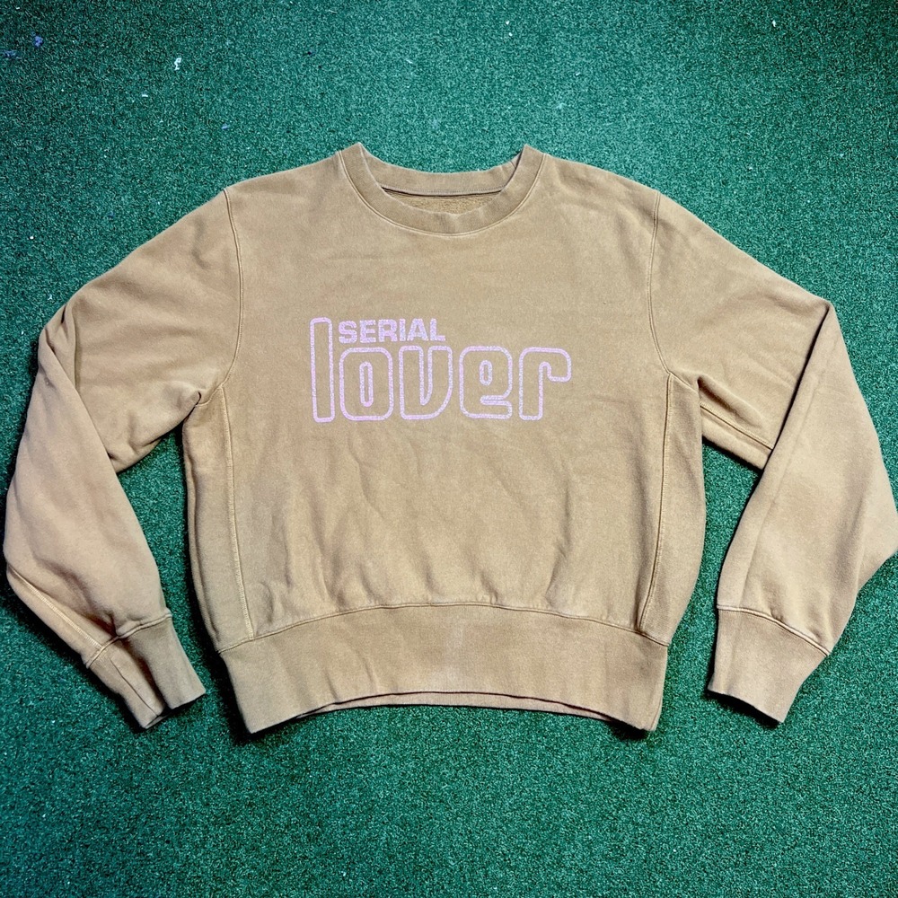 GOLDEN GOOSE Sweatshirt Small Serial Lover Spell Out Graphic